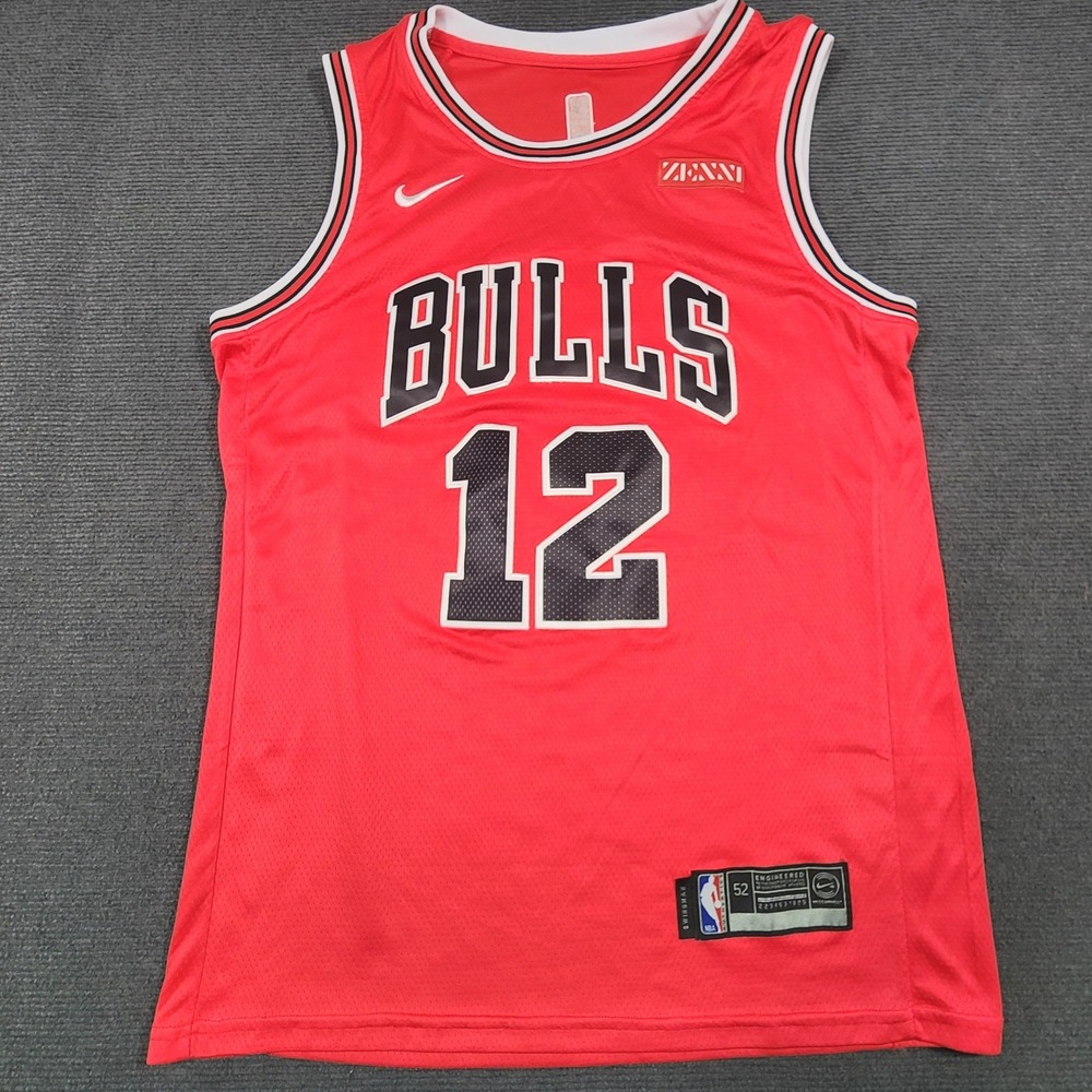Nike Chicago Bulls Ayo Dosunmu Mens 52 Red NBA Swingman Jersey Basketball Sport
